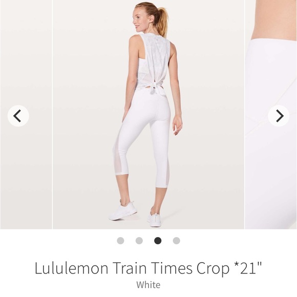 Lululemon Train Times Crop White - Picture 6 of 9